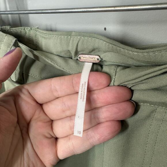 Free People Tapered Barrel Leg Pants In Green - Picture 2 of 4